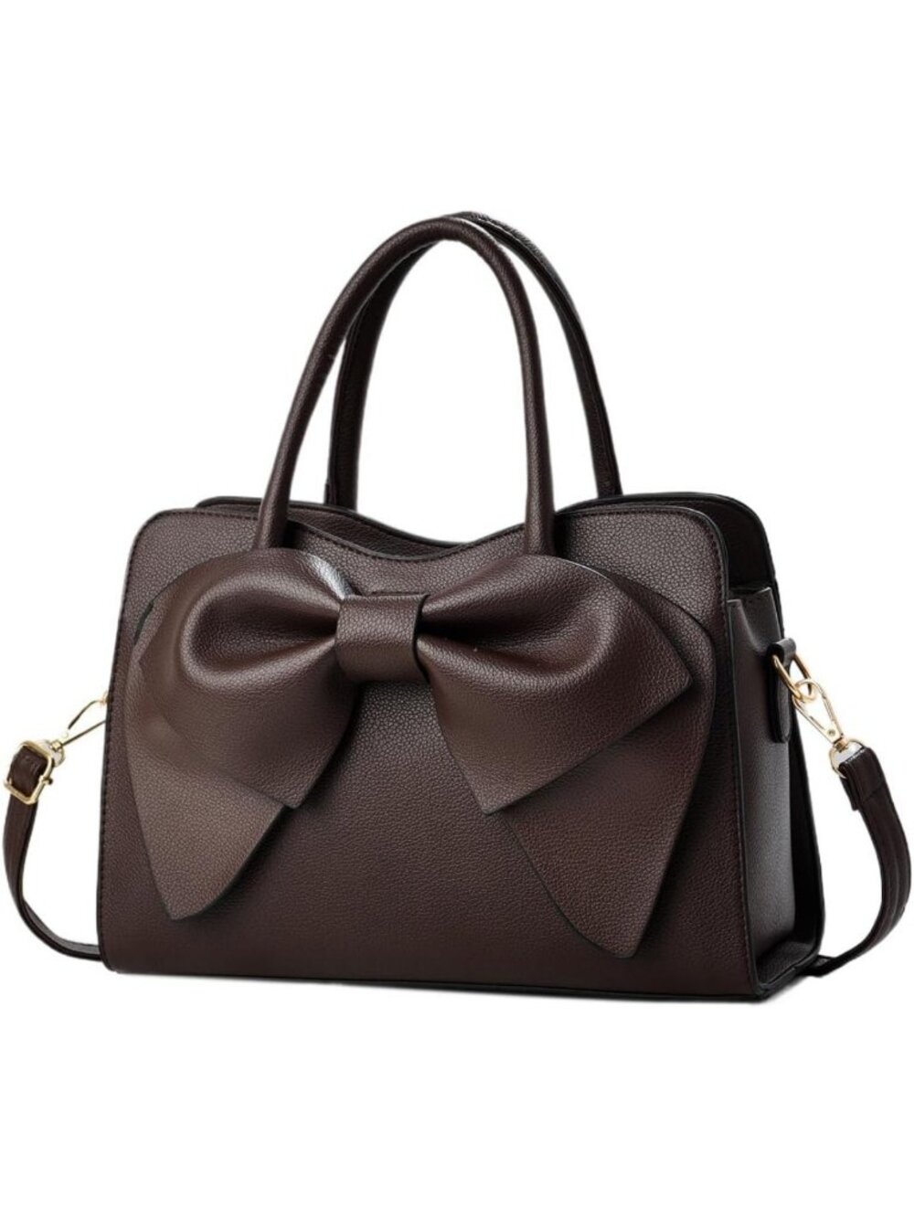 Stylish Women's Tote Bag - Chic Satchel Handbag, Shoulder Purse with Bow Detail